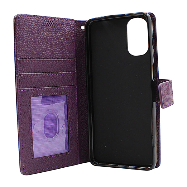 New Standcase Wallet Motorola Moto E32s Brun