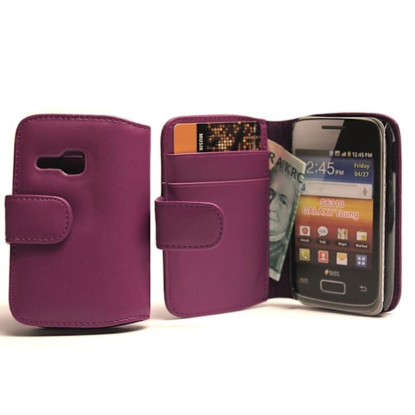 Plånboksfodral Samsung Galaxy Young (s6310) Lila