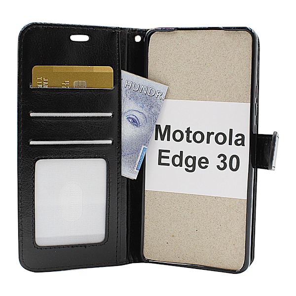 Crazy Horse Wallet Motorola Edge 30 Turkos