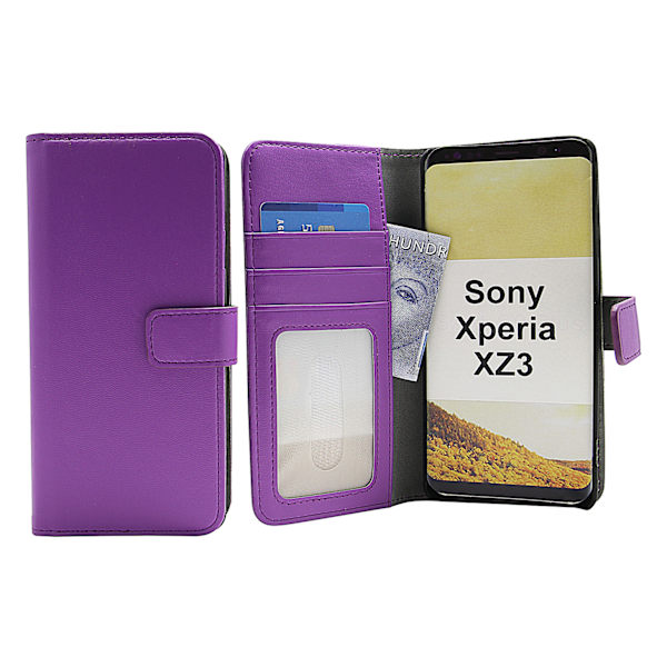 Skimblocker Magnet Wallet Sony Xperia XZ3 Lila