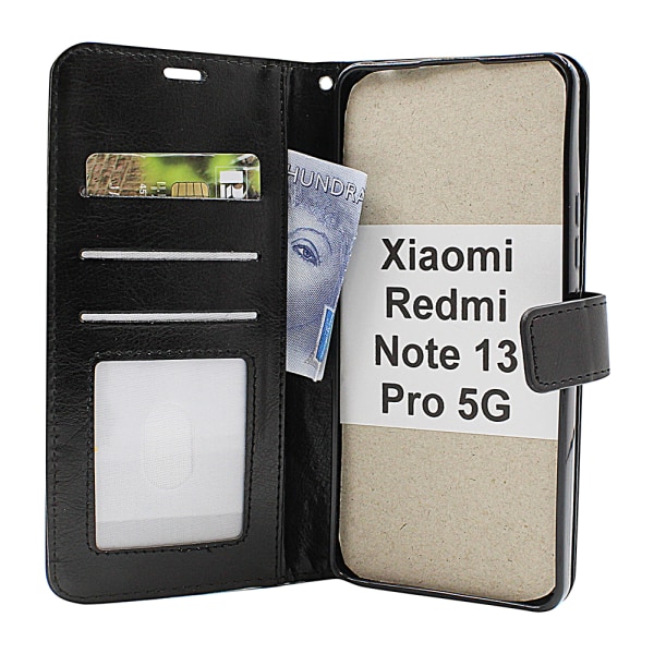 Crazy Horse Wallet Xiaomi Redmi Note 13 Pro 5G Brun