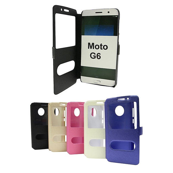 Flipcase Motorola Moto G6 Svart