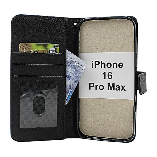 New Standcase iPhone 16 Pro Max Plånboksfodral Svart