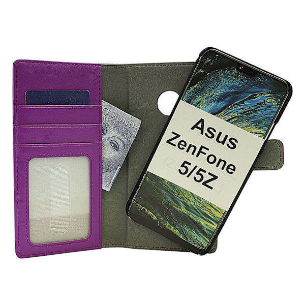 Skimblocker Magnet Wallet Asus ZenFone 5Z (ZS620KL) Lila