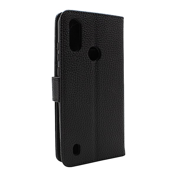 New Standcase Wallet Motorola Moto E6s (Svart) Lila