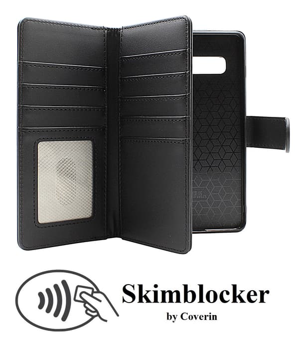 Skimblocker Galaxy S10 Plus XL Magnet Plånboksfodral