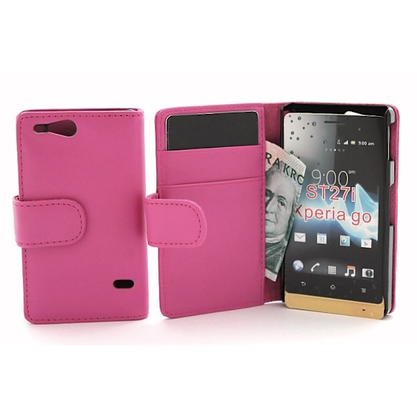 Plånboksfodral Sony Xperia Go ST27i Svart