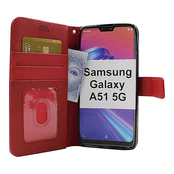 New Standcase Wallet Samsung Galaxy A51 5G (A516B/DS) Brun