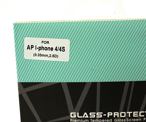 Skärmskydd av härdat glas iPhone 4/4S