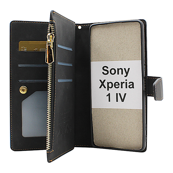 XL Standcase Lyxfodral Sony Xperia 1 IV (XQ-CT54) Marinblå