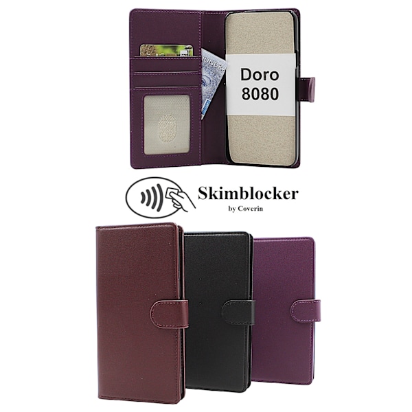 Skimblocker Doro 8080 Plånboksfodral Svart