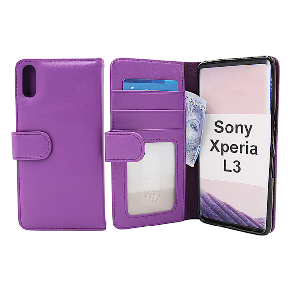 Skimblocker Plånboksfodral Sony Xperia L3 Lila