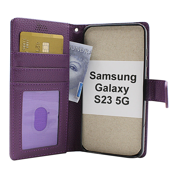 New Standcase Wallet Samsung Galaxy S23 5G Brun