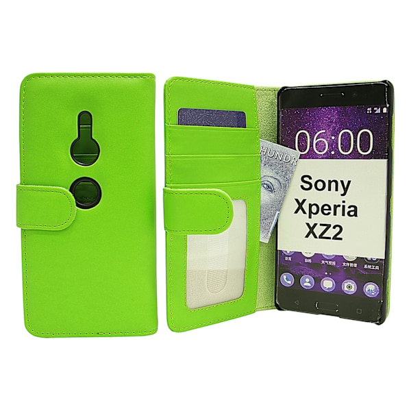 Plånboksfodral Sony Xperia XZ2 (H8266) Grön