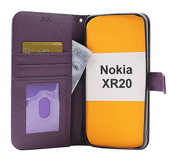 New Standcase Wallet Nokia XR20 Röd
