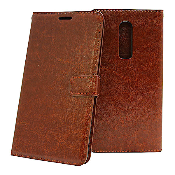 Crazy Horse Wallet OnePlus 6 Brun