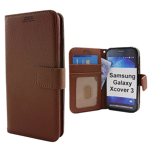 New Standcase Wallet Samsung Galaxy Xcover 3 (SM-G388F) Brun