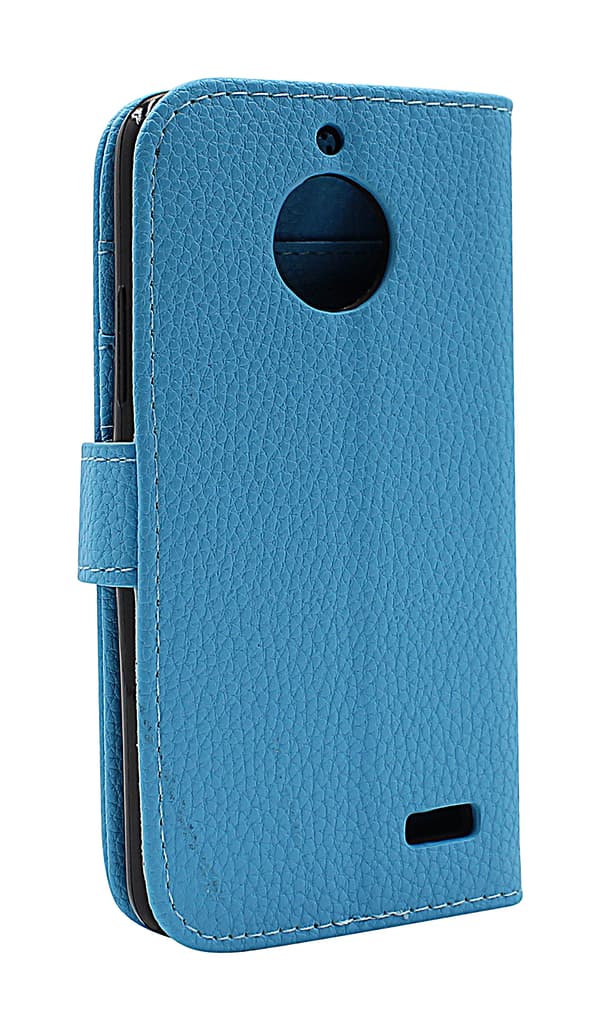 New Standcase Wallet Moto E4 / Moto E (4th gen) (XT1762) Ljusblå