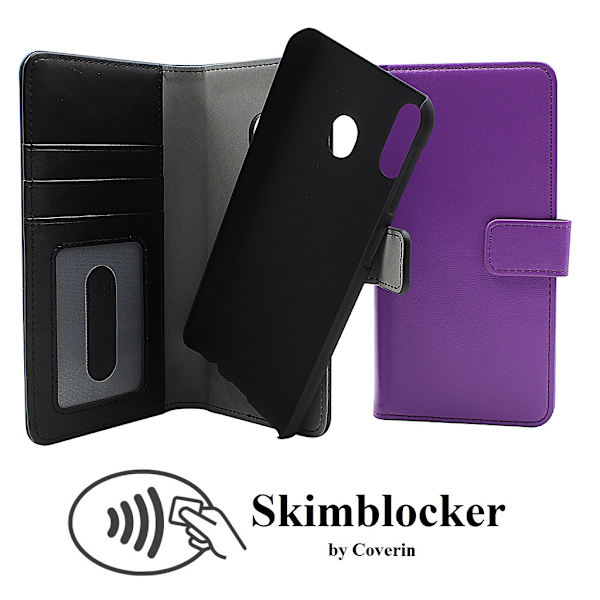 Skimblocker Magnet Wallet Samsung Galaxy M20 (M205F) Svart