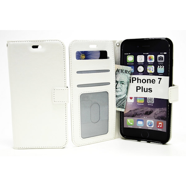 Crazy Horse Wallet iPhone 7 Plus Vit