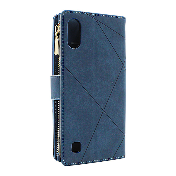 XL Standcase Lyxfodral Samsung Galaxy A10 (A105F/DS) Marinblå