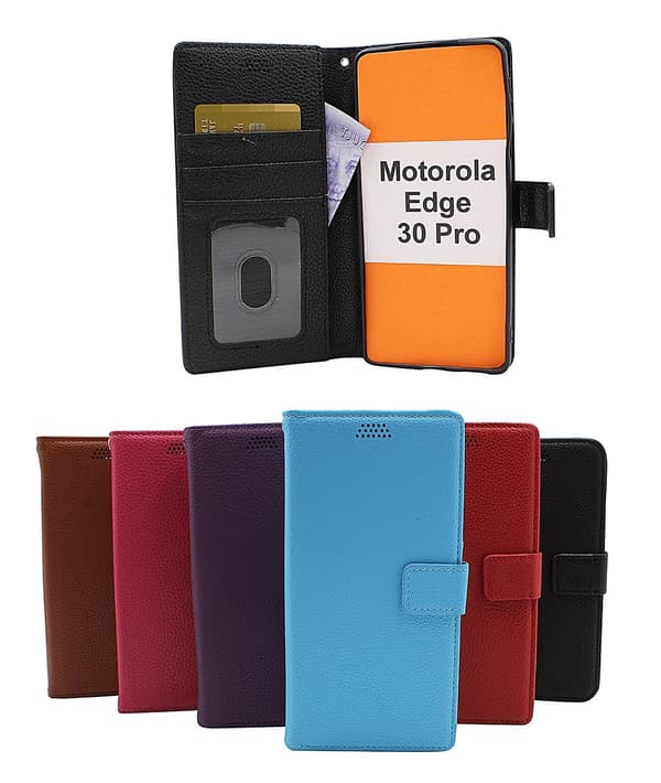 New Standcase Wallet Motorola Edge 30 Pro Brun
