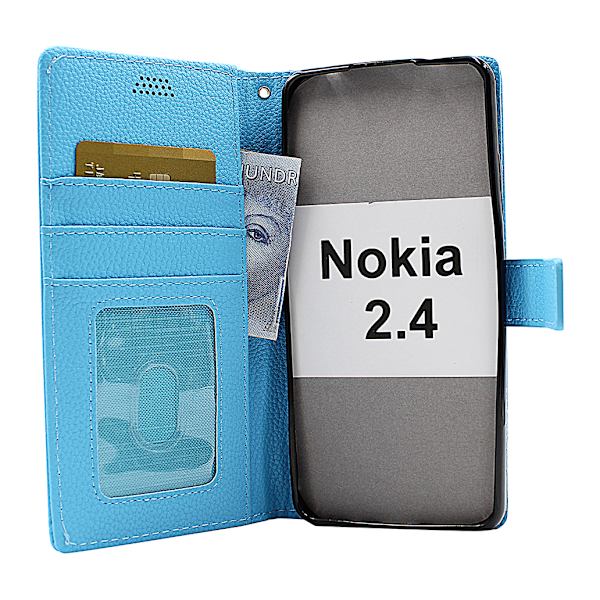 New Standcase Wallet Nokia 2.4 Lila