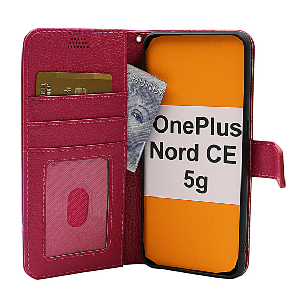 New Standcase Wallet OnePlus Nord CE 5G Ljusblå