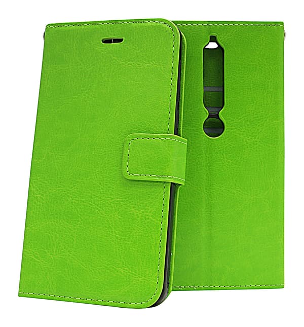Crazy Horse Wallet Nokia 6 (2018) Grön