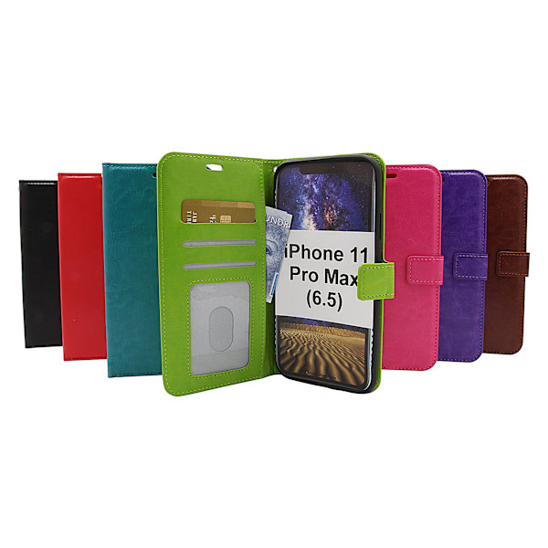 Crazy Horse Wallet iPhone 11 Pro Max (6.5) Röd