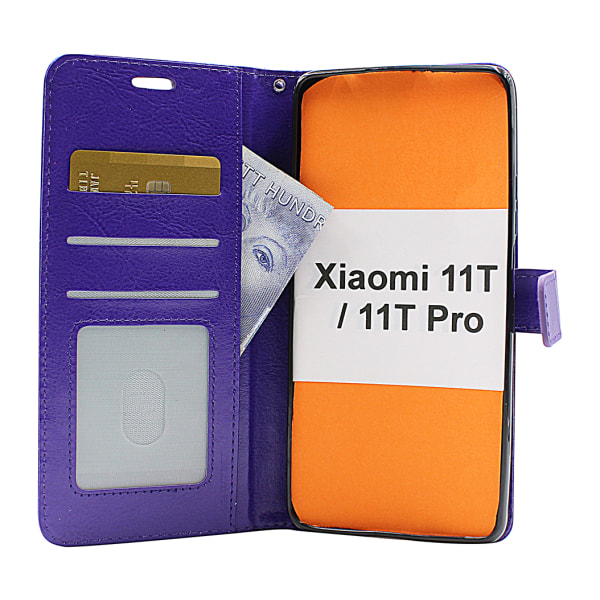 Crazy Horse Wallet Xiaomi 11T / 11T Pro Lila