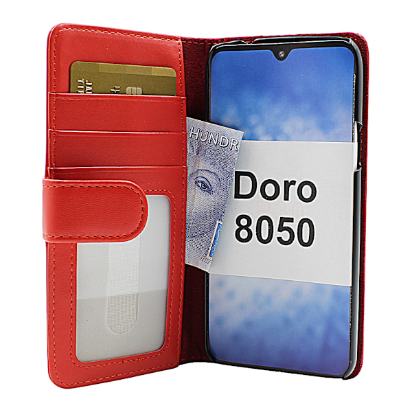 Skimblocker Plånboksfodral Doro 8050 Röd