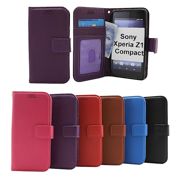 New Standcase Wallet Sony Xperia Z1 Compact (D5503) Lila