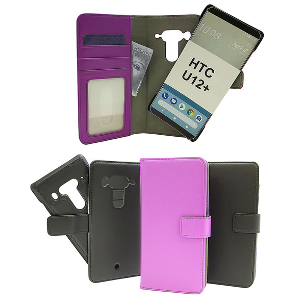 Skimblocker Magnet Wallet HTC U12 Plus / HTC U12+ Lila