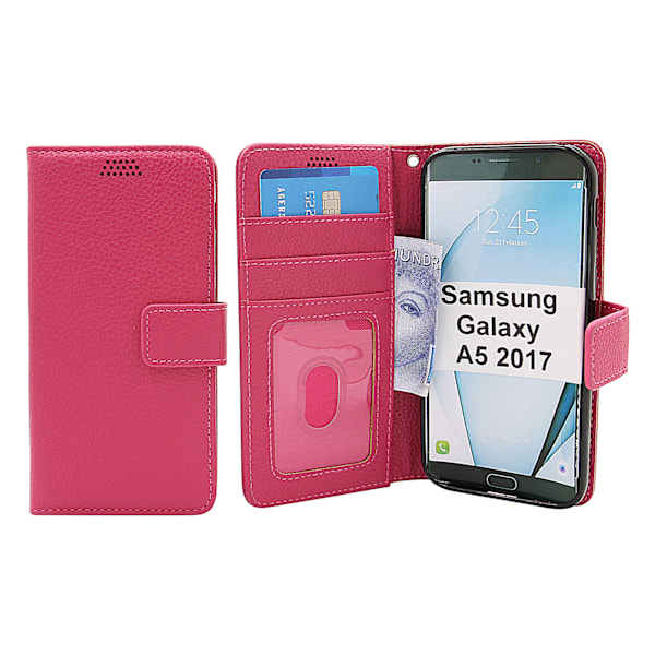 New Standcase Wallet Samsung Galaxy A5 2017 (A520F) Hotpink