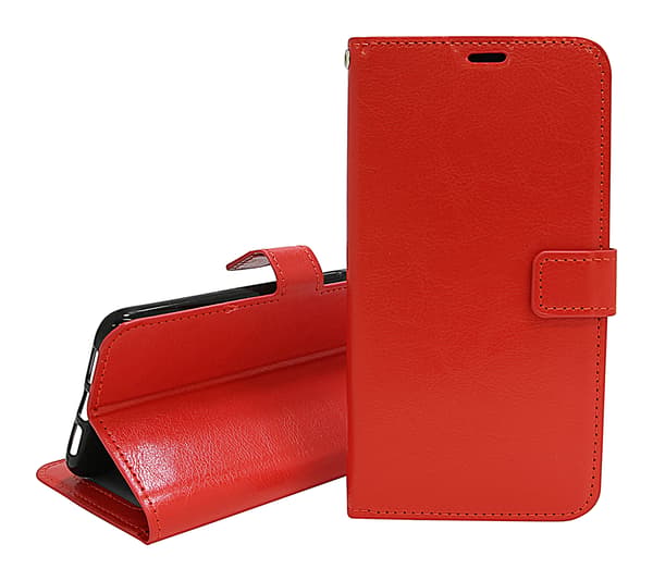 Crazy Horse Wallet Xiaomi Redmi 5 Plus Röd