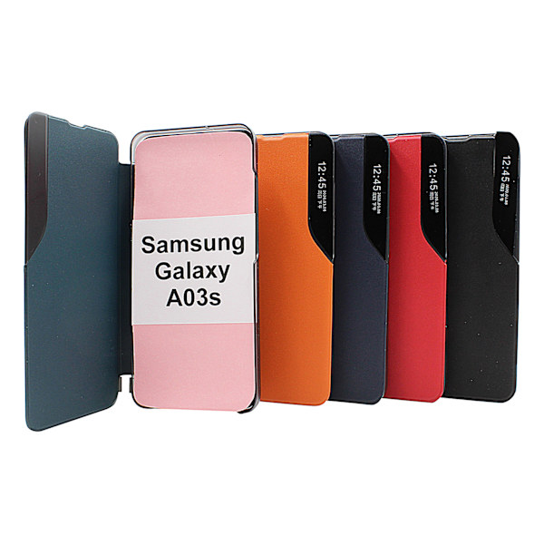 Smart Flip Cover Samsung Galaxy A03s (A037G) Svart