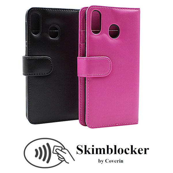 Skimblocker Plånboksfodral Samsung Galaxy M20 (M205F) Svart