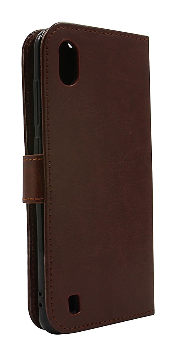 Crazy Horse Wallet ZTE Blade A7 2019 Brun