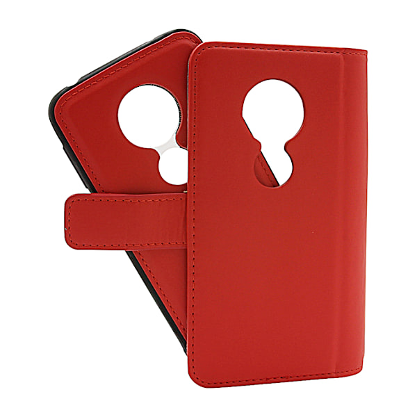 Skimblocker Magnet Wallet Motorola Moto G7 Play Röd