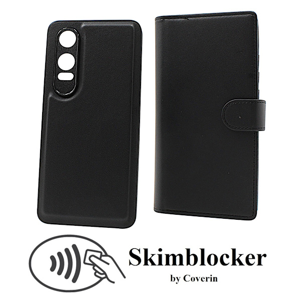 Skimblocker OnePlus Nord CE 4 Lite XL Magnet Plånboksfodral Svart