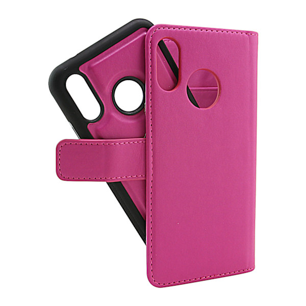 Skimblocker Magnet Wallet Huawei P20 Lite Hotpink