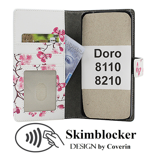 Skimblocker Doro 8110 / 8210 Plånboksfodral Design