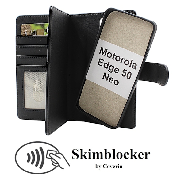 Skimblocker Motorola Edge 50 Neo XL Magnet Plånboksfodral