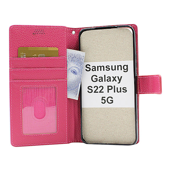 New Standcase Wallet Samsung Galaxy S22 Plus 5G Svart