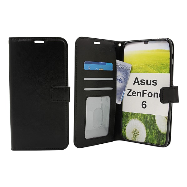 Crazy Horse Wallet Asus ZenFone 6 (ZS630KL) Röd