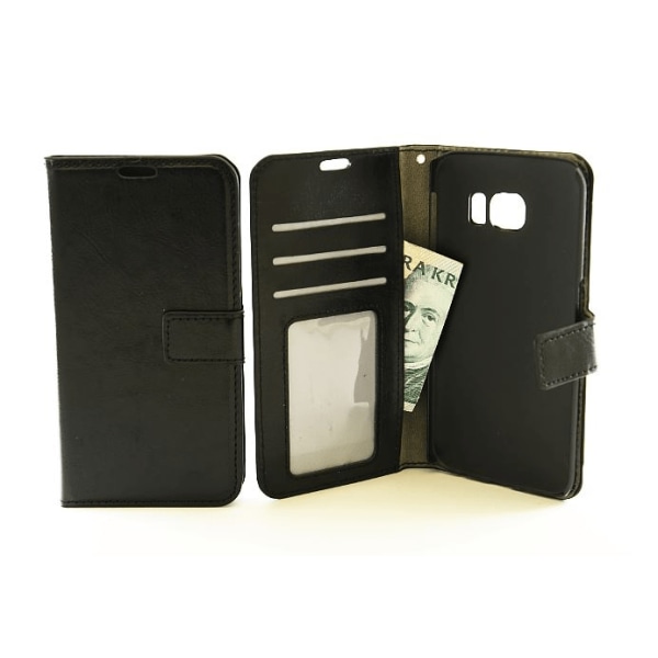 Crazy Horse wallet Samsung Galaxy S6 Edge (G925F) Svart