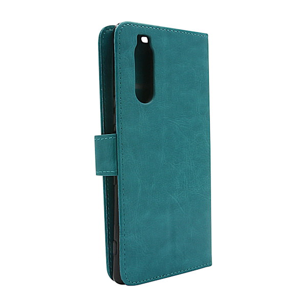 Crazy Horse Wallet Sony Xperia 5 Turkos
