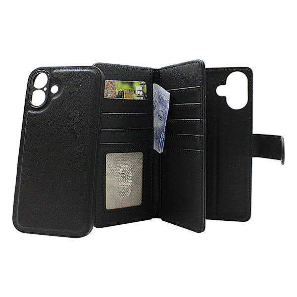 Skimblocker iPhone 16 Plus XL Magnet Plånboksfodral Svart