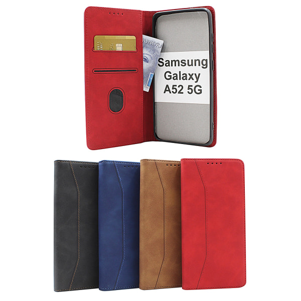 Fancy Standcase Wallet Samsung Galaxy A52/A52 5G/A52s 5G Svart